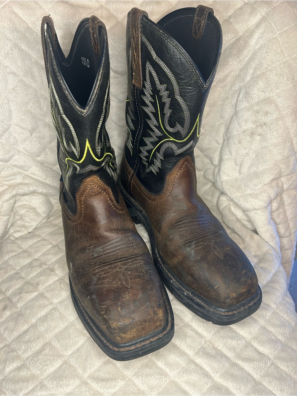 Ariat Brown Leather Work Compost Toe Waterproof Boots